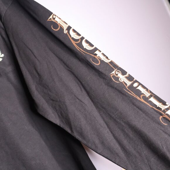 New without Tag Boot Hill Saloon Motorcycle biker long sleeve shirt Man's 3XL - Picture 4 of 7